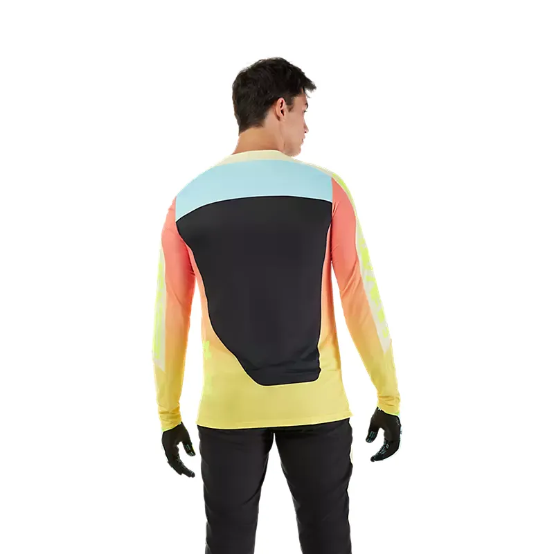 Fox Flexair Elevated Long Sleeve Jersey Lemonade-3