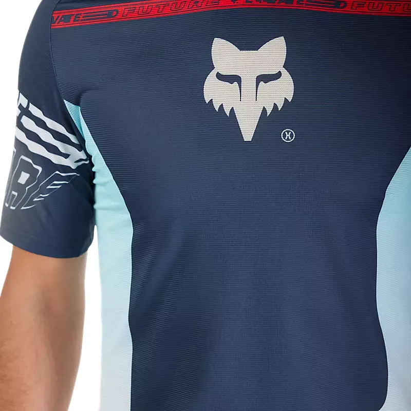 Fox Flexair Elevated MTB Short Sleeve Jersey Midnight Blue-5