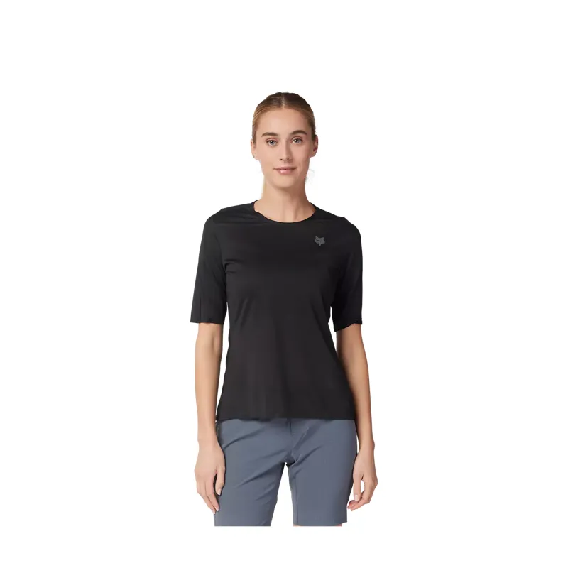 Fox Flexair Ascent Short Sleeve MTB Jersey Womens Black-2