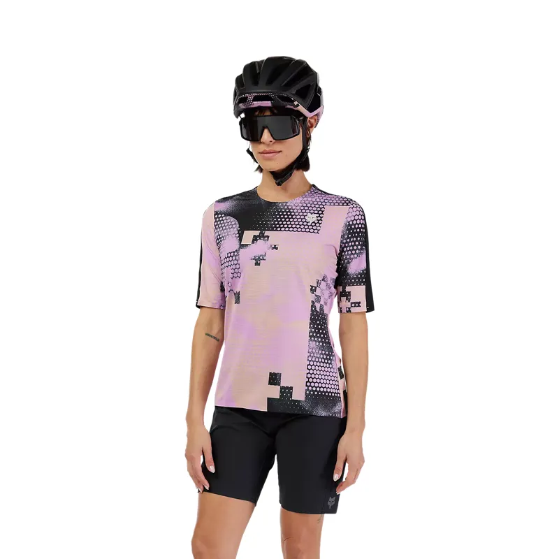 Fox Flexair Ascent Pulse Short Sleeve Jersey Women Rose-2