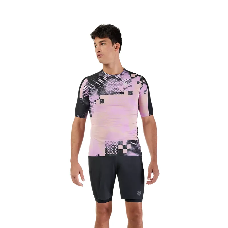 Fox Flexair Ascent Pulse Short Sleeve Jersey Rose-2