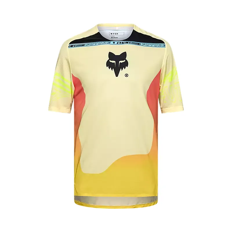 Fox Flexair Elevated MTB Short Sleeve Jersey Lemonade
