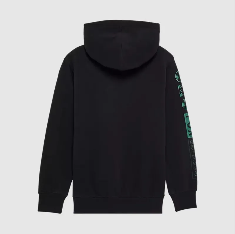 Fox Blur Youth Pull Over Hoodie Black-1