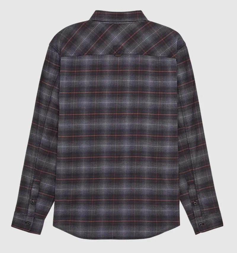 Fox Survivalist Stretch Flannel Long Sleeve Shirt Black-1