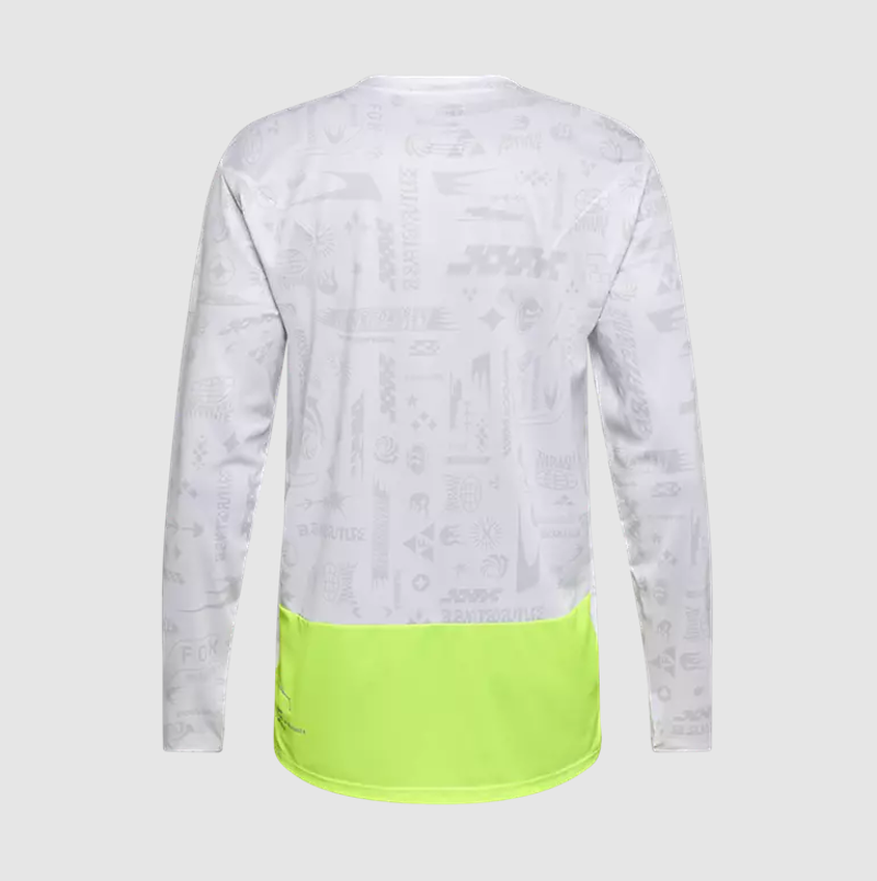 Fox Ranger Special Edition Lunar Long Sleeve Jersey White-1
