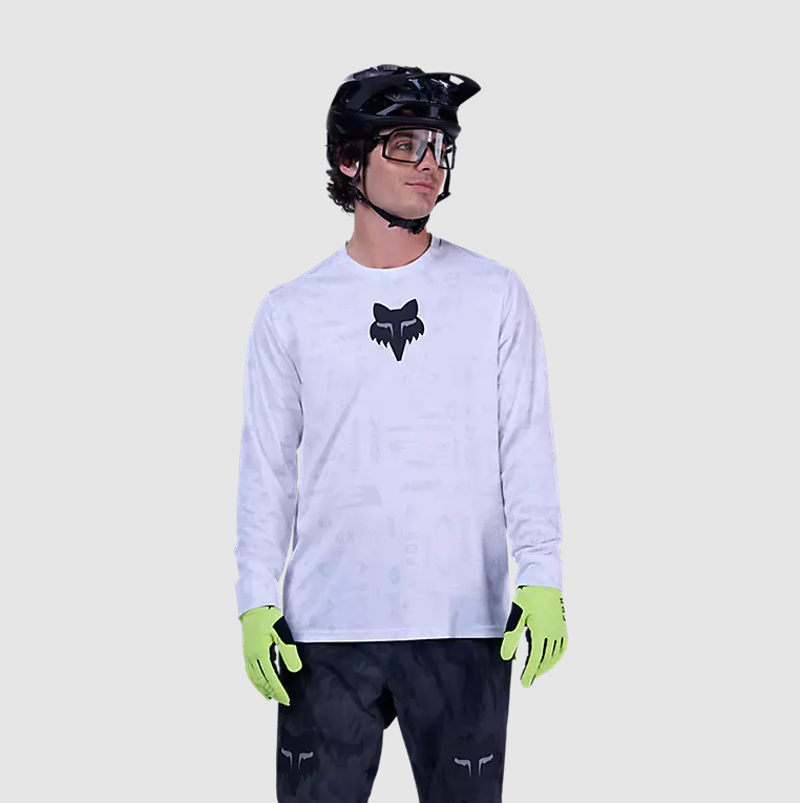 Fox Ranger Special Edition Lunar Long Sleeve Jersey White-2