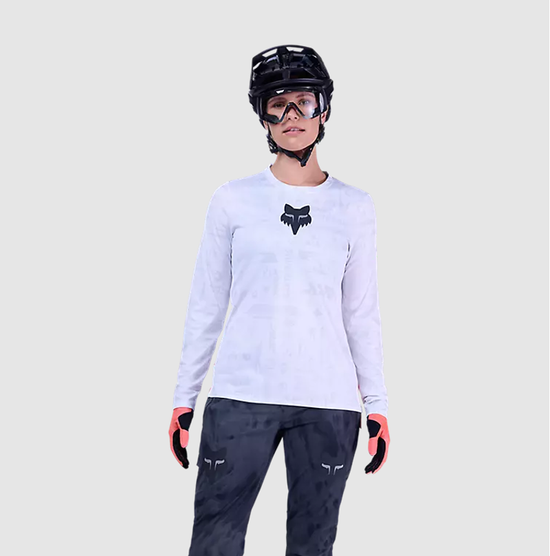 Fox Ranger Special Edition Lunar Long Sleeve Womens Jersey White-2