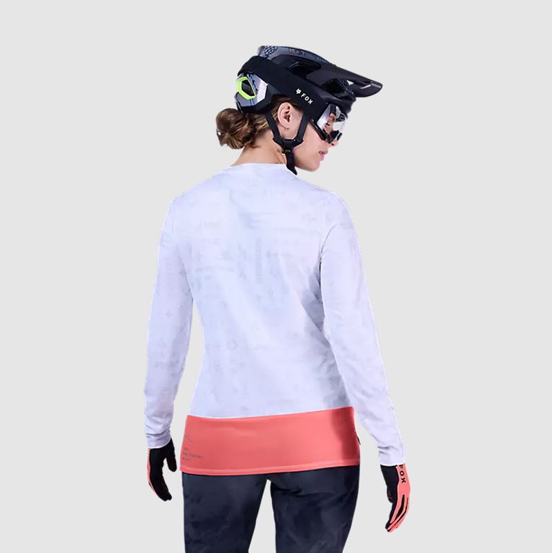 Fox Ranger Special Edition Lunar Long Sleeve Womens Jersey White-3