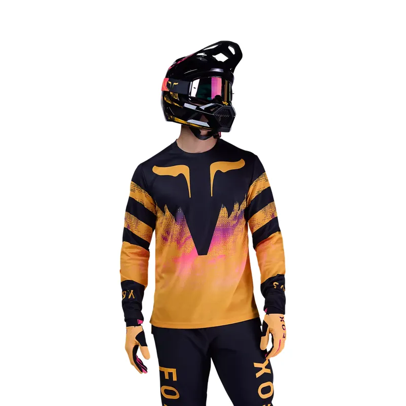 Fox Ranger Kairos Longsleeve MTB Jersey Tangerine-2