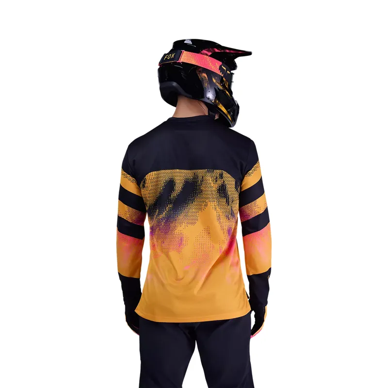 Fox Ranger Kairos Longsleeve MTB Jersey Tangerine-3