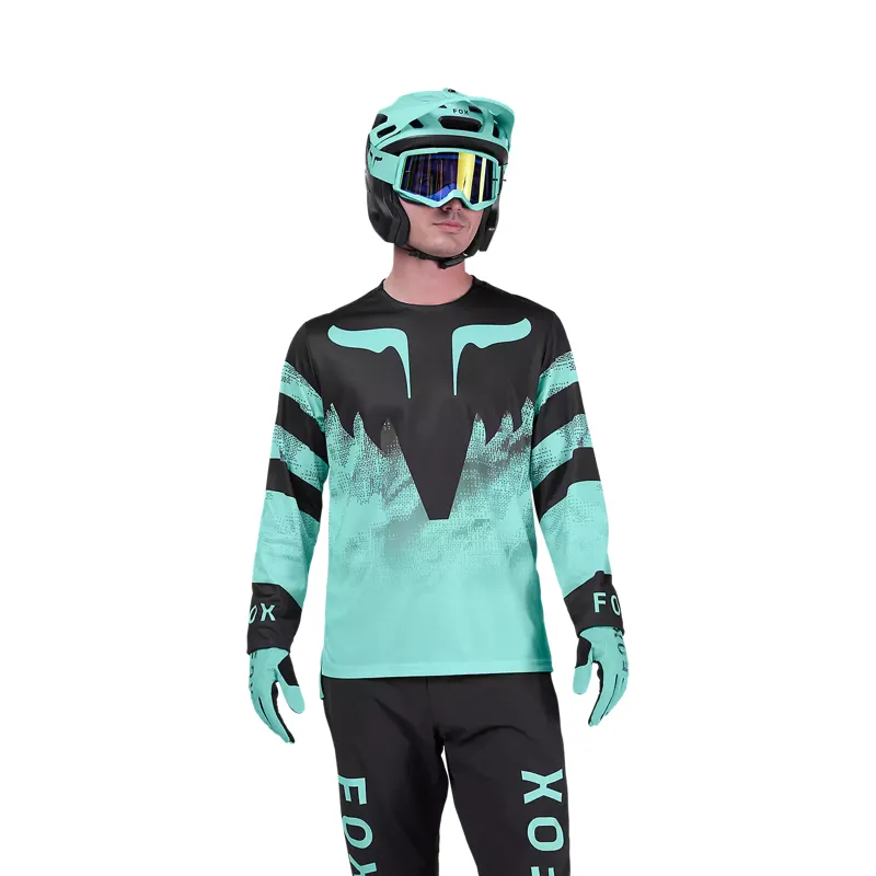 Fox Ranger Kairos LongSleeve MTB Jersey Turquoise -2