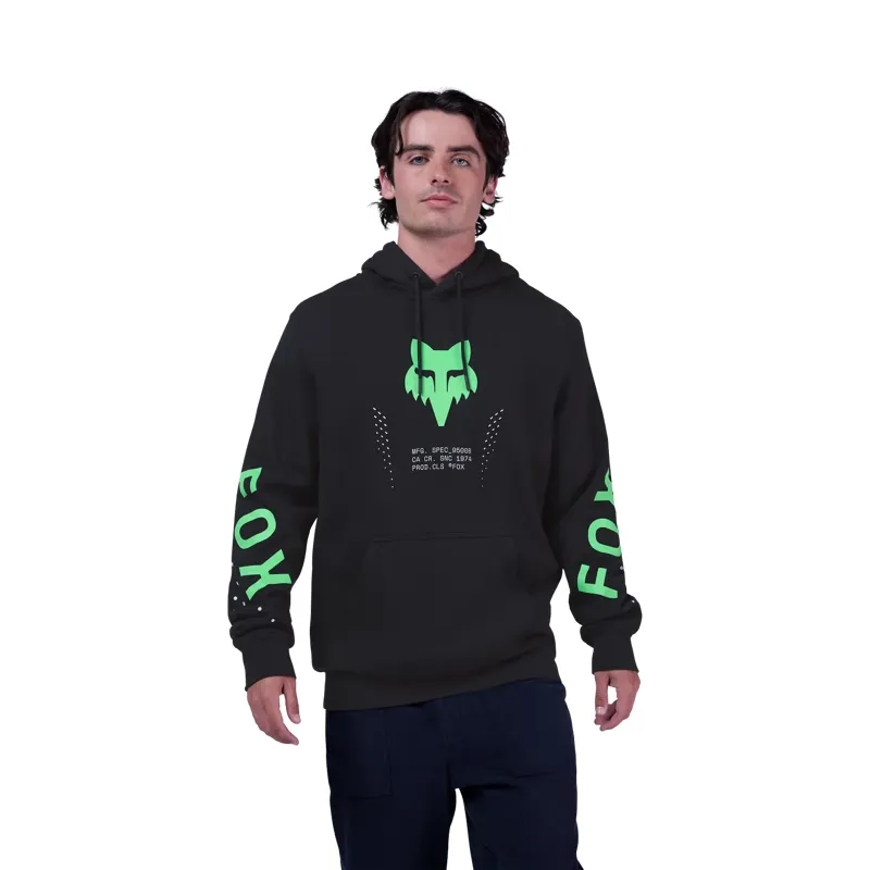 Fox Shield Pullover Hoodie Black -1