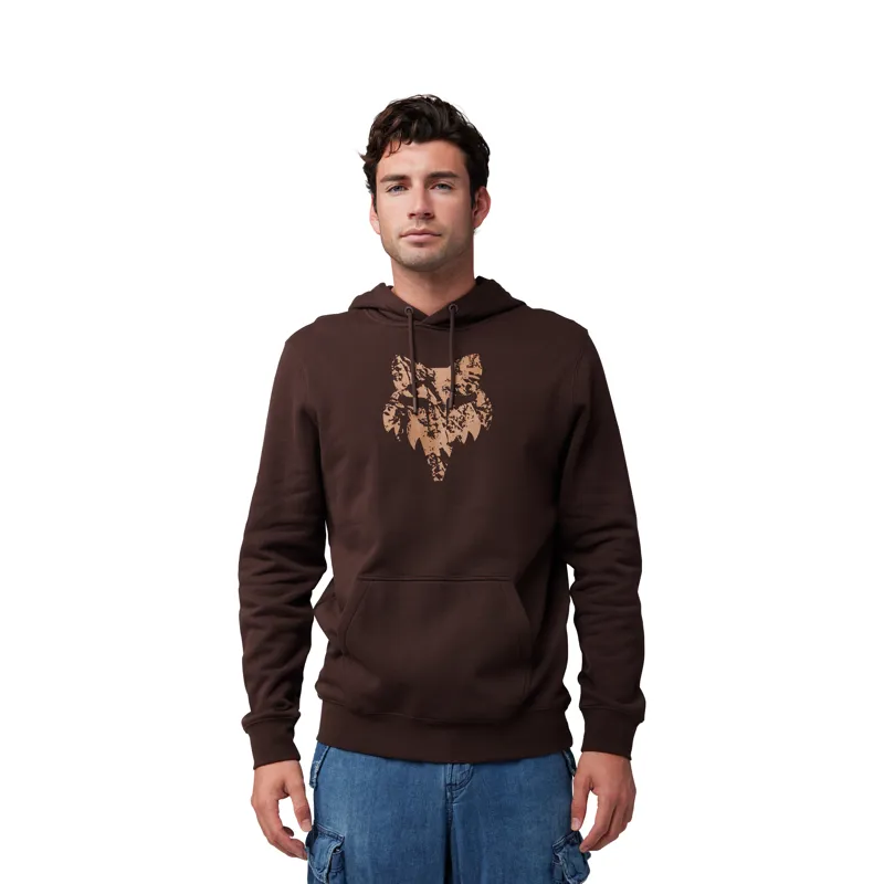 Fox The World Pullover Fleece Hoodie Cocoa-2