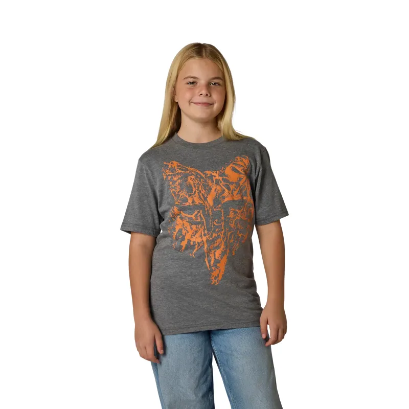 Fox Youth Image Print HD Tee Grey-2