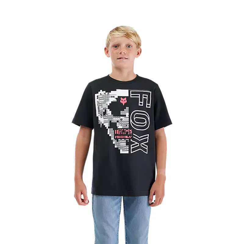 Fox Image Skull Youth Short Sleeve Tee Midnight-2