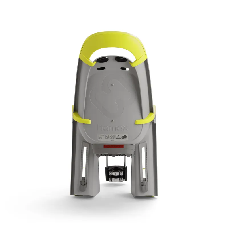 Hamax Amaze Child Bike Seat With Lockable Bracket Light Grey/Light Grey Lime -2