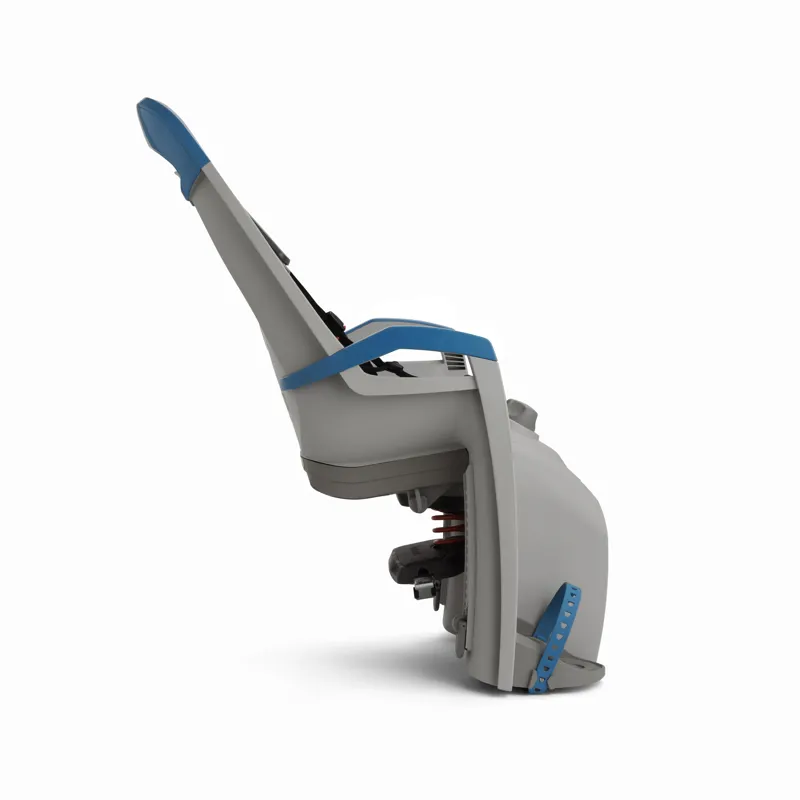 Hamax Amaze Child Bike Seat With Carrier Adapter Light Grey/Petrol Blue/Light Grey 