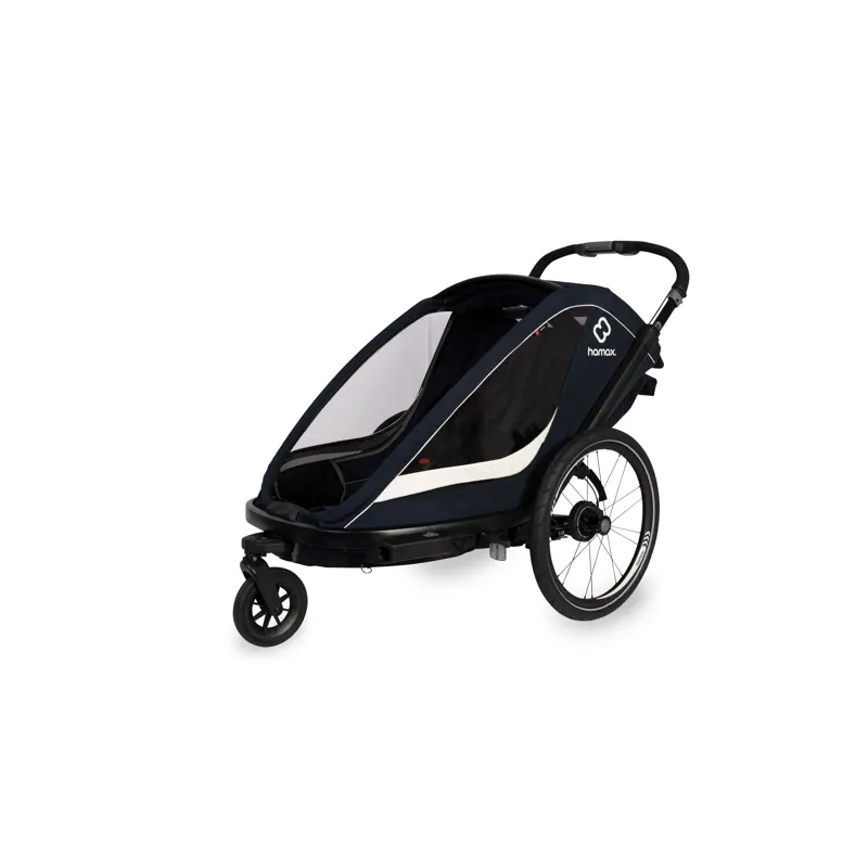 Hamax Breeze Twin Child Bike Trailer Navy/ Cream-1