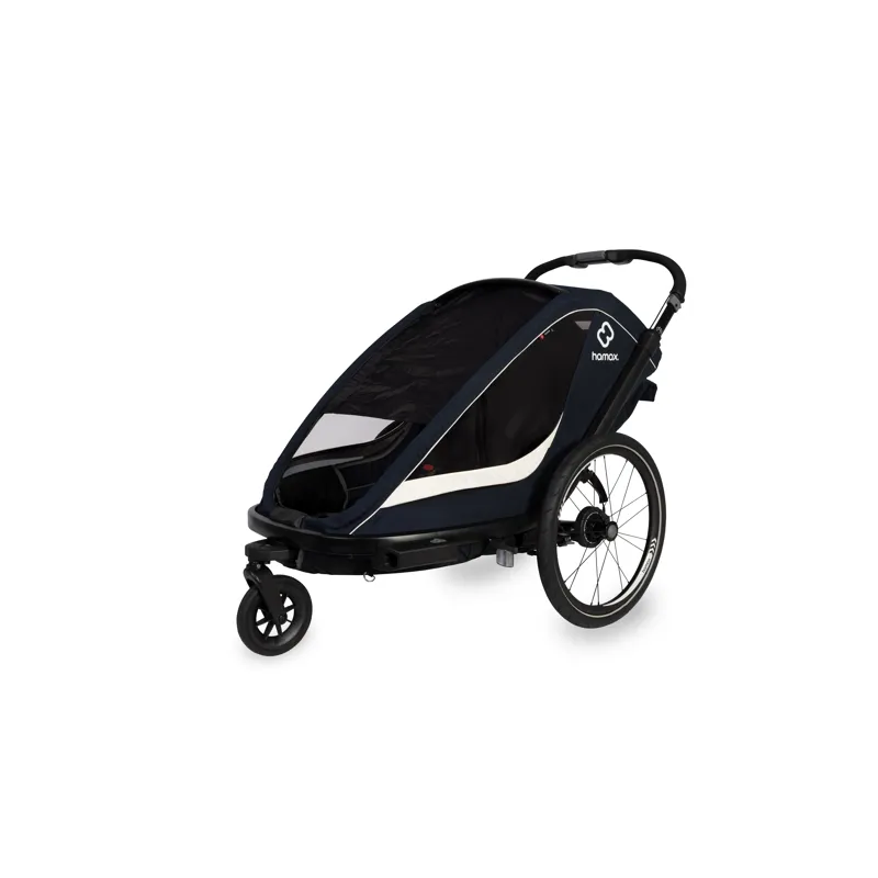 Hamax Breeze Twin Child Bike Trailer Navy/ Cream-2
