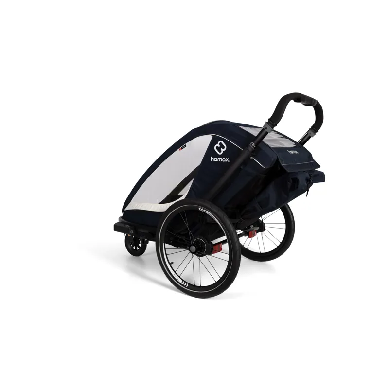 Hamax Breeze Twin Child Bike Trailer Navy/ Cream-3