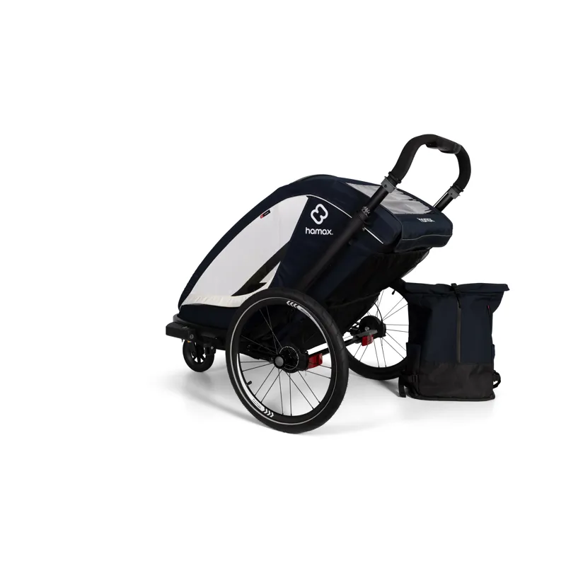 Hamax Breeze Twin Child Bike Trailer Navy/ Cream-4