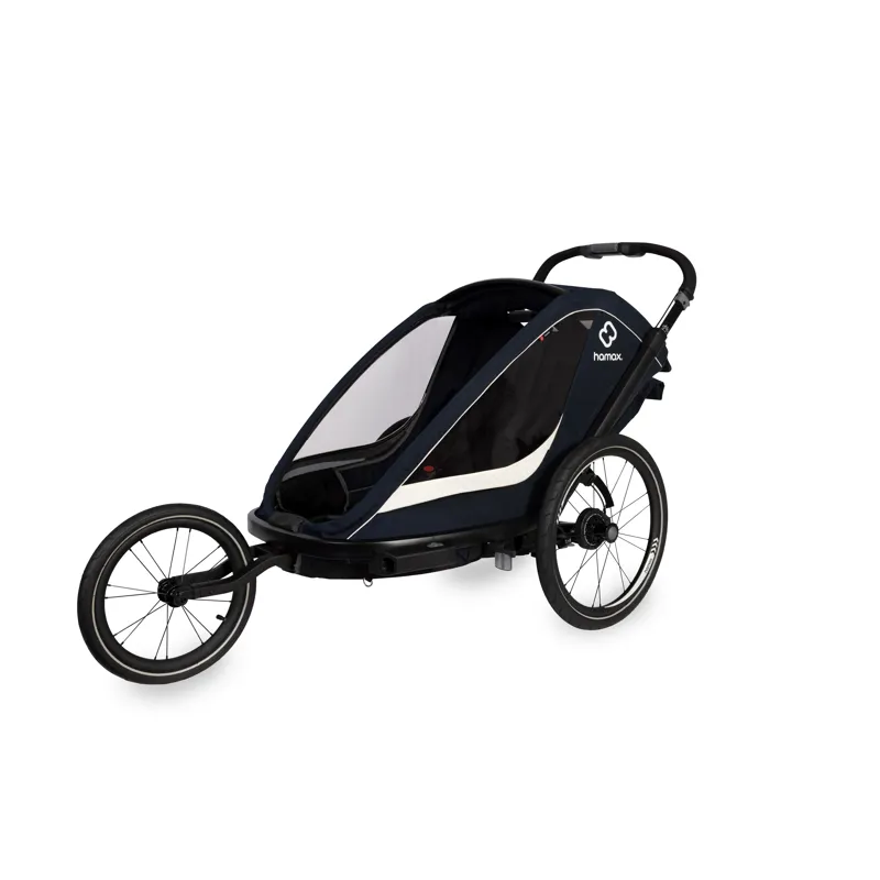 Hamax Breeze Twin Child Bike Trailer Navy/ Cream