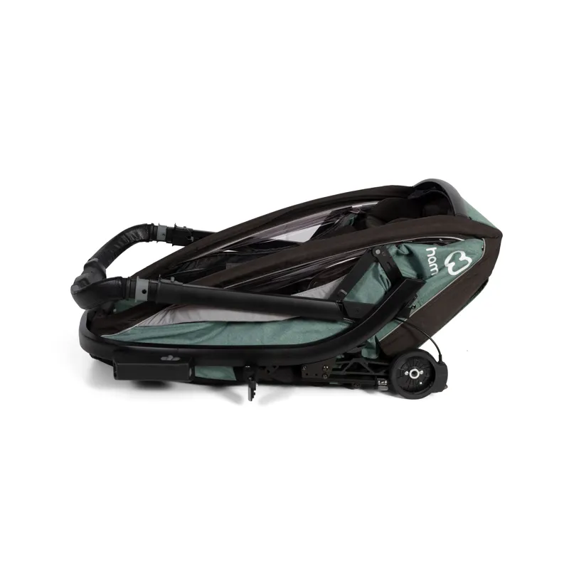 Hamax Cocoon Twin Child Bike Trailer Green/ Black -12