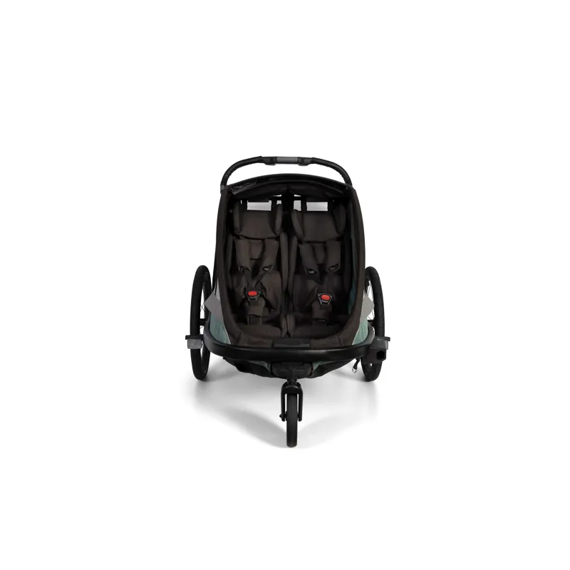 Hamax Cocoon Twin Child Bike Trailer Green/ Black -7