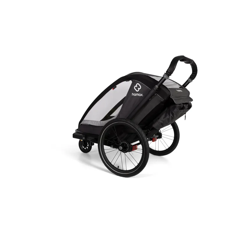 Hamax Cocoon Twin Child Bike Trailer Grey/ Black -10