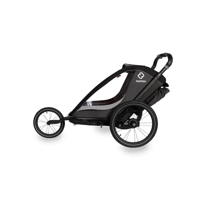 Hamax Cocoon Twin Child Bike Trailer Grey/ Black -3