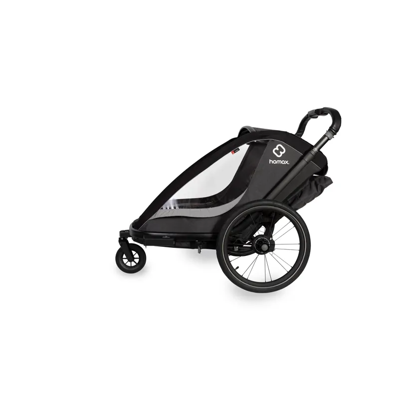 Hamax Cocoon Twin Child Bike Trailer Grey/ Black -5