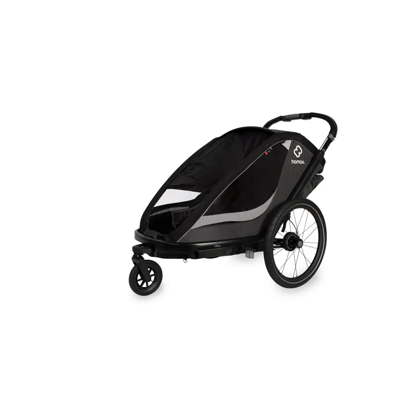 Hamax Cocoon Twin Child Bike Trailer Grey/ Black -7