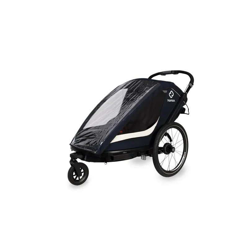 Hamax Breeze Twin Child Bike Trailer Navy/ Cream-7
