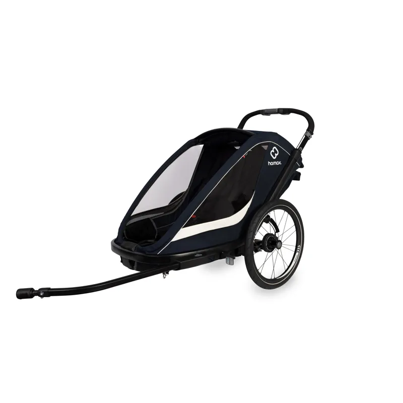 Hamax Breeze Twin Child Bike Trailer Navy/ Cream-6