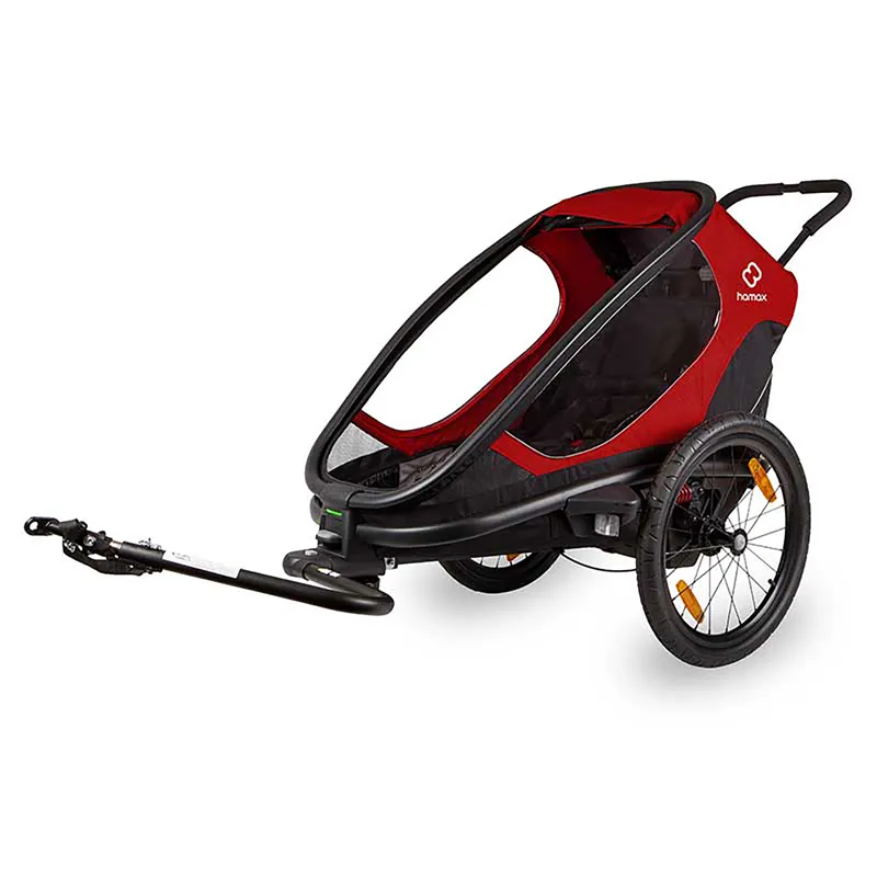 Hamax Outback One Child Bike Trailer single Red Black-1