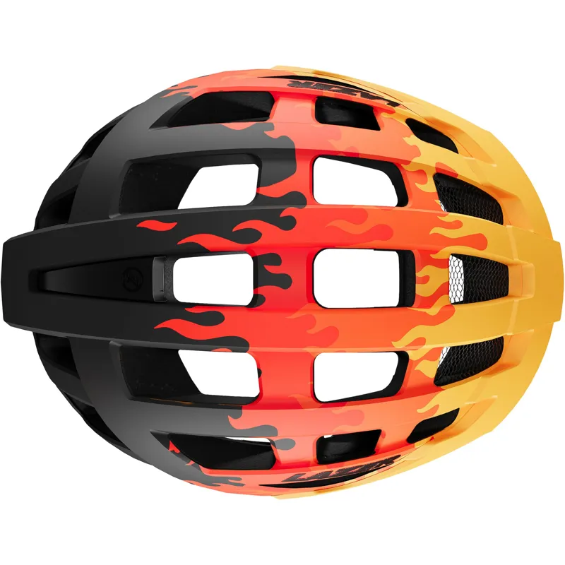 HELM J2 Matt Flames OE UNI Matt Orange Reds uni-youth-3