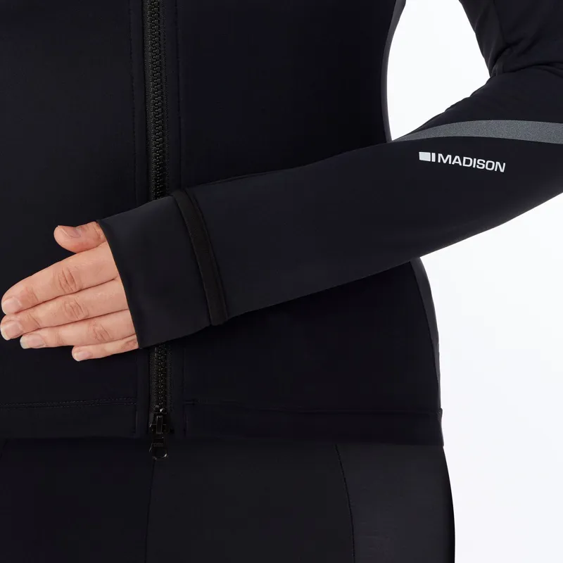 Madison DTE Women's Isoler Thermal Long Sleeve Jacket Black-4