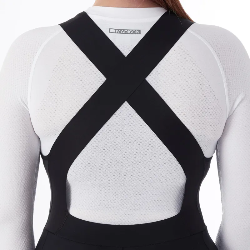 Madison DTE Women's Thermal Bib Tight With EIT Chamois Pad Black-3