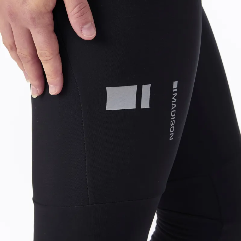 Madison DTE Women's Thermal Bib Tight With EIT Chamois Pad Black-5