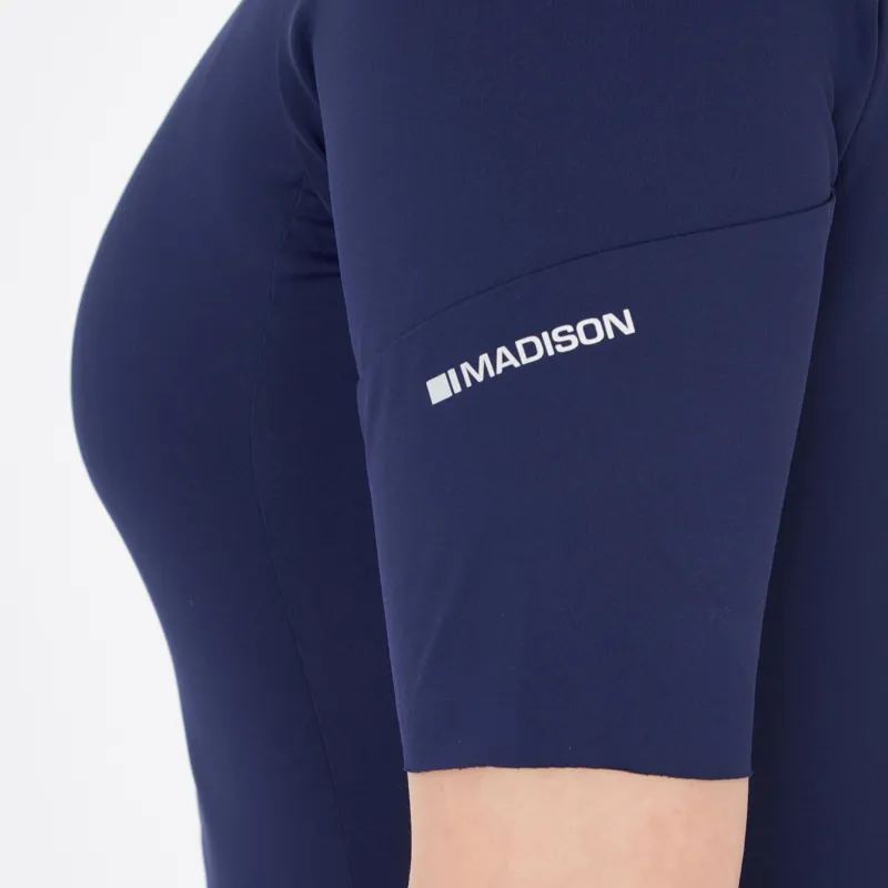 Madison Flux Women's Short Sleeve Road Jersey Ink Navy-4