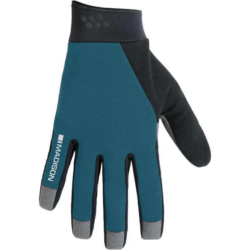 Madison Freewheel Gel Pad Trail Gloves Lake Blue