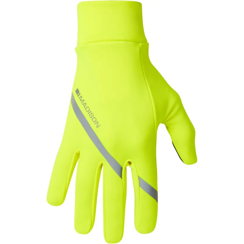 Madison Freewheel Isoler Thermal Pocket Gloves Hi Viz Yellow