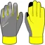 Madison Freewheel Stellar tech Windproof Gloves Hi Viv Yellow/ Castle Grey