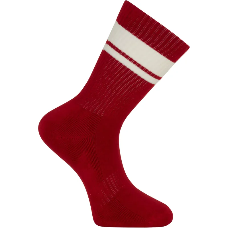 Madison Roam Isoler Road Crew Socks Mineral Red