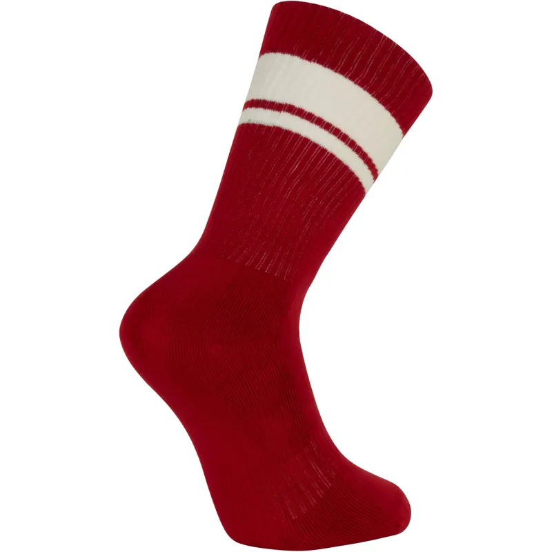 Madison Roam Isoler Road Crew Socks Mineral Red-1