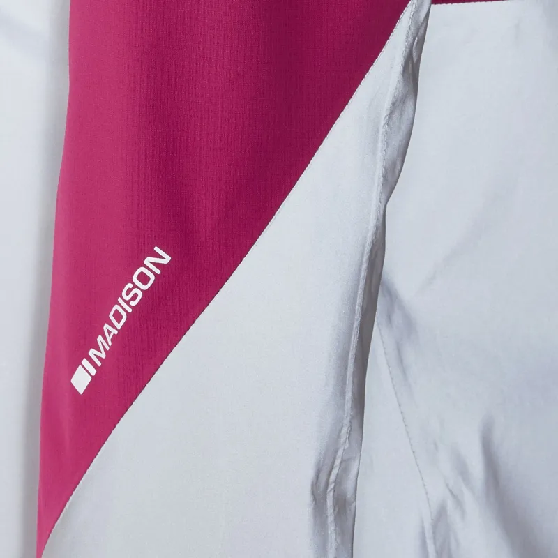 Madison Stellar Women's Ultra Reflective Waterproof Road Jacket Magenta Pink/Silver-3