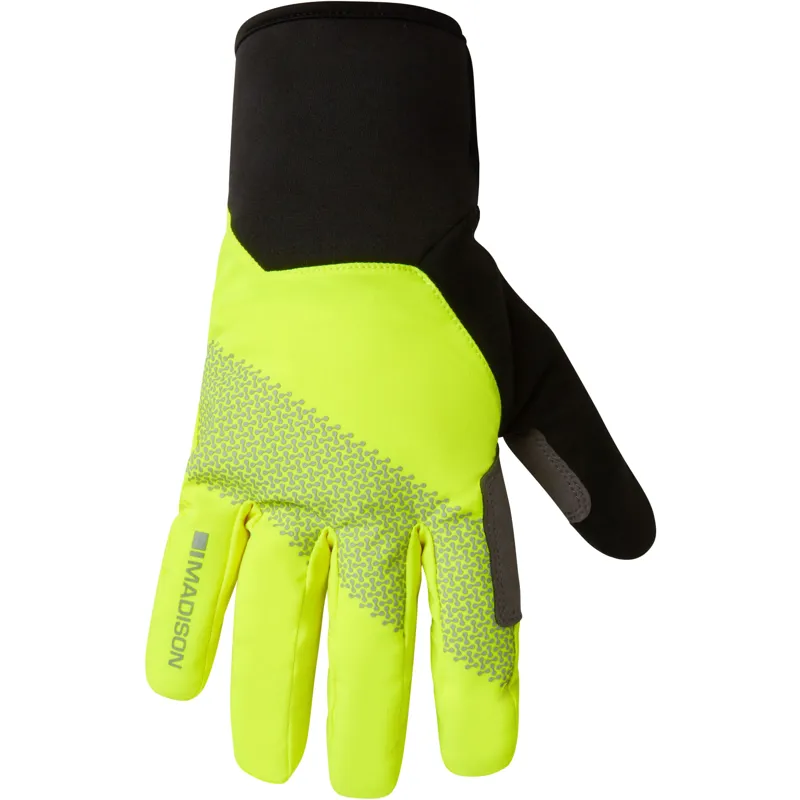 Madison Stellar Reflective Waterproof Thermal Gloves Hi Viz Yellow/Black