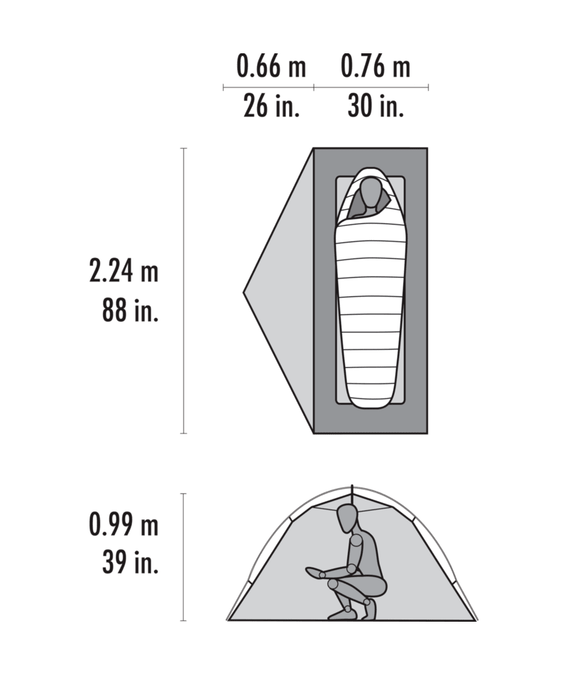 MSR Elixir 1 Person Tent Green-1