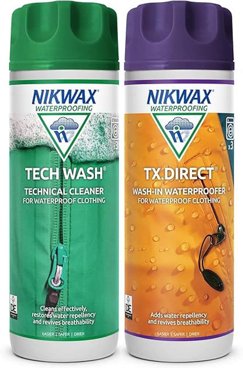Nikwax Tech Wash and TX Direct Twin Pack 300ml