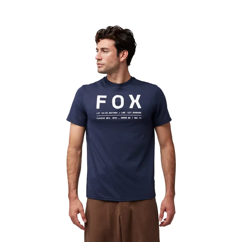 Fox Non Stop Tech Short Sleeve Tee Midnight Blue-2